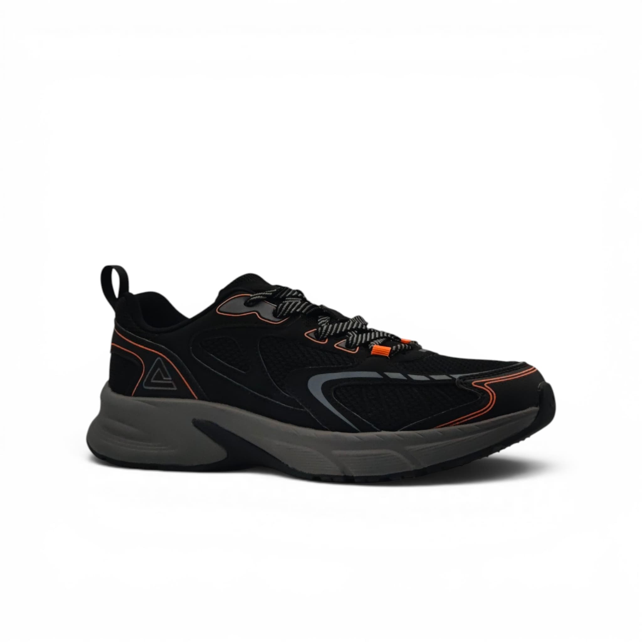 Peak Running Shoes Black/Paloma Gray/Orange